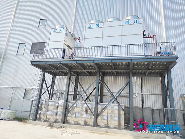 二氧化碳物流冷库建造施工制冷设备外景